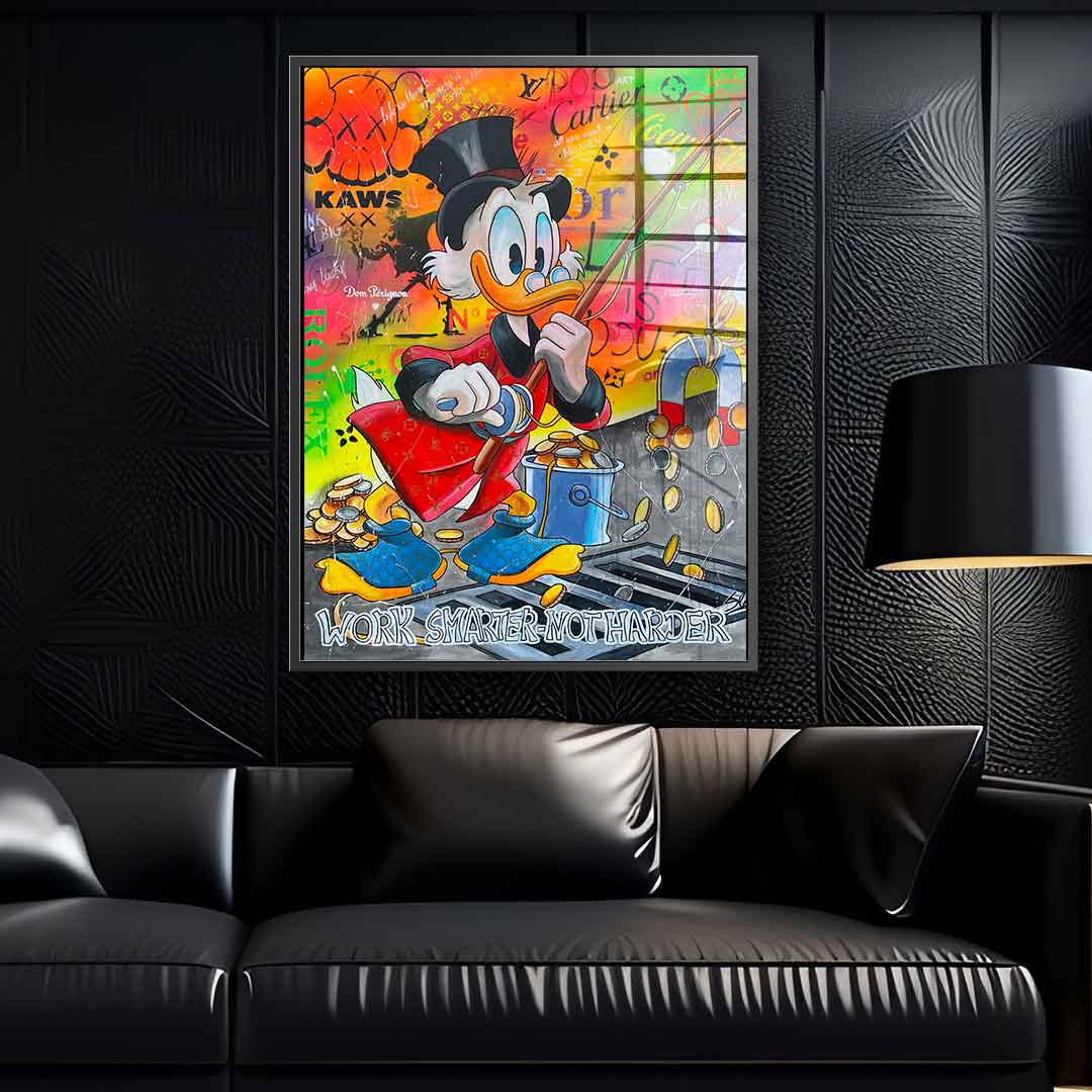 Work Smarter not Harder - acrylic glass