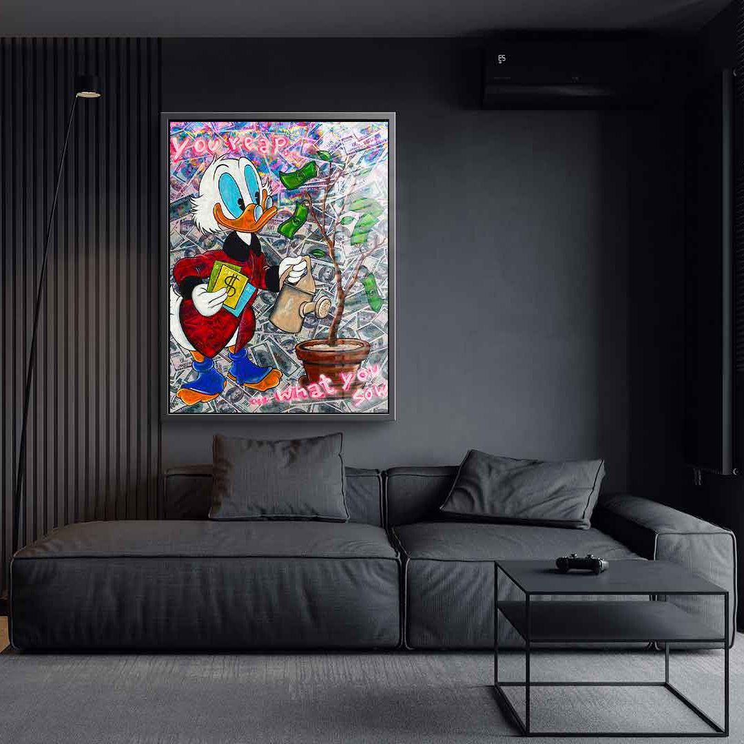 You reap what you sow - acrylic glass