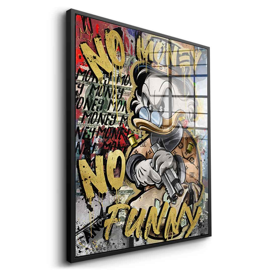 NO MONEY DUCK - Acrylglas