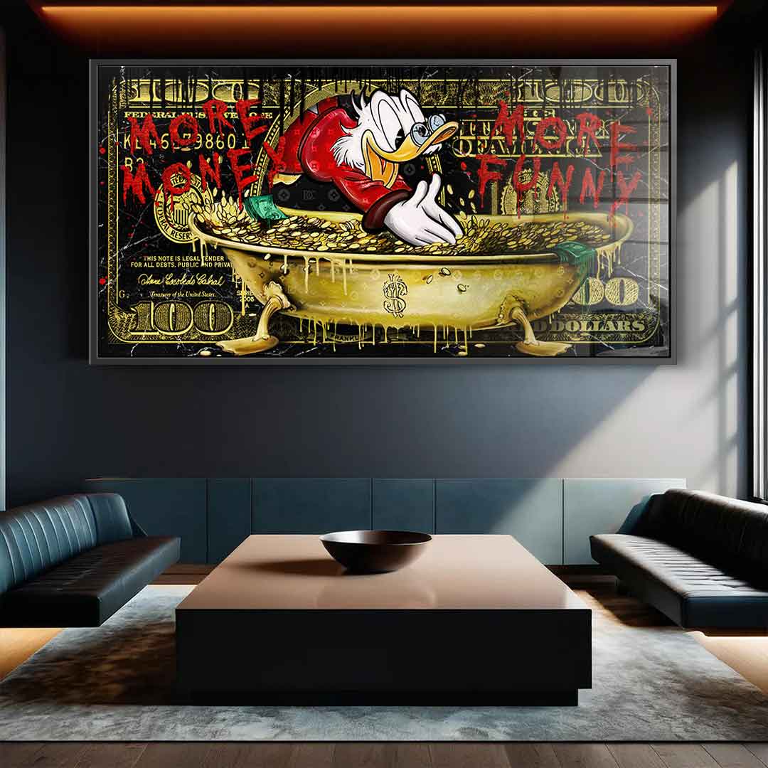 MORE MONEY DUCK - Acrylglas