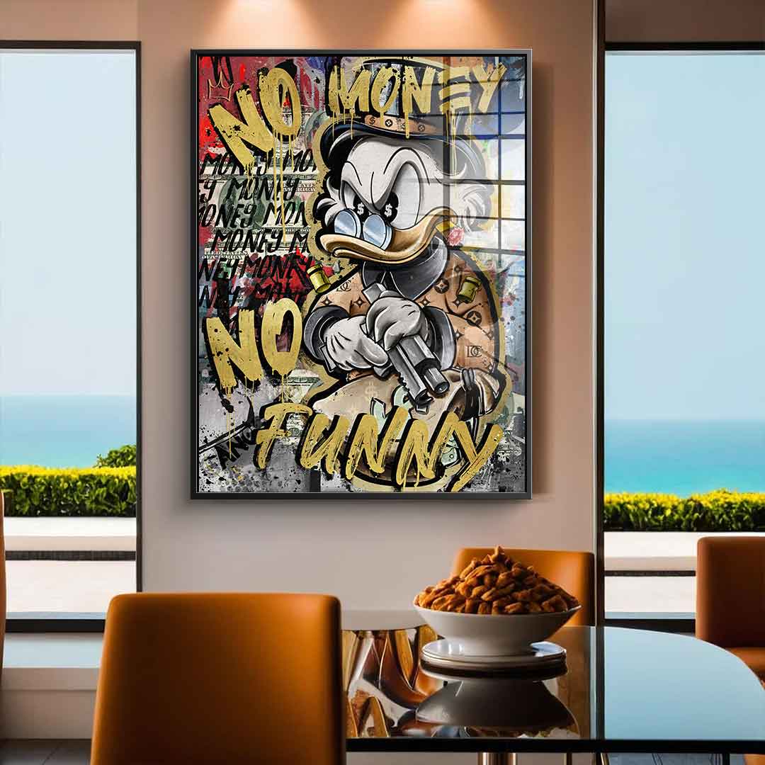 NO MONEY DUCK - Acrylglas