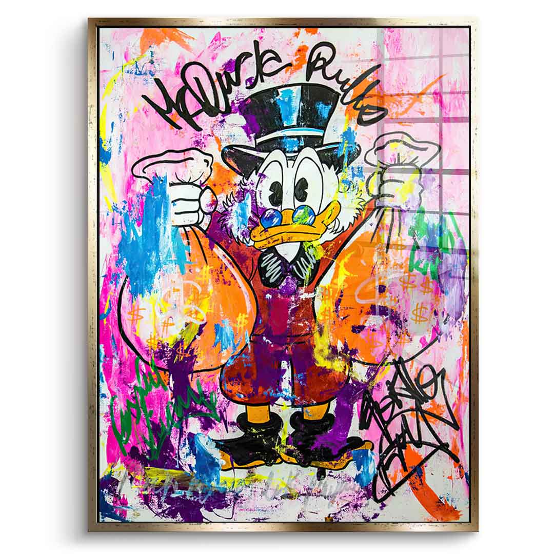 Money Bags Rules - Acrylic glass