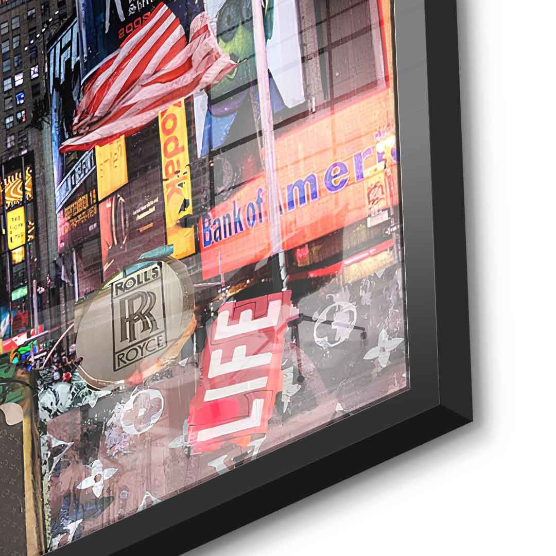 Scrooge McDuck in New York City - Acrylic glass