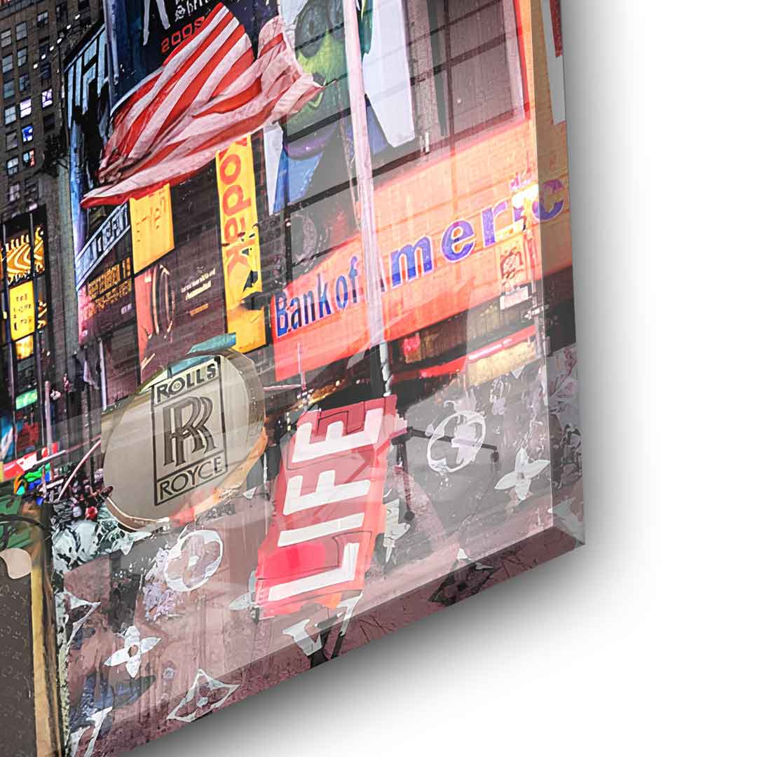 Scrooge McDuck in New York City - Acrylic glass