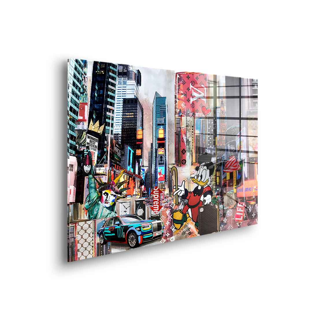 Dagobert in New York City - Acrylglas