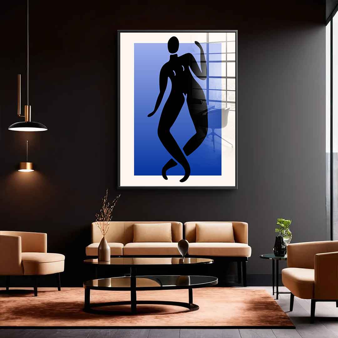 Dancing through blue - Acrylglas