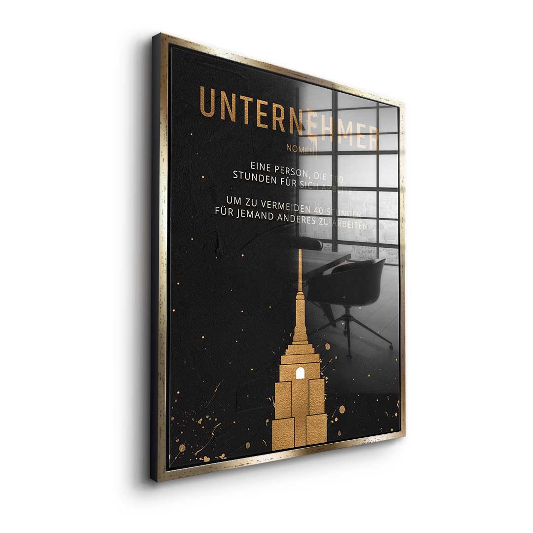 Der Unternehmer - Acrylglas