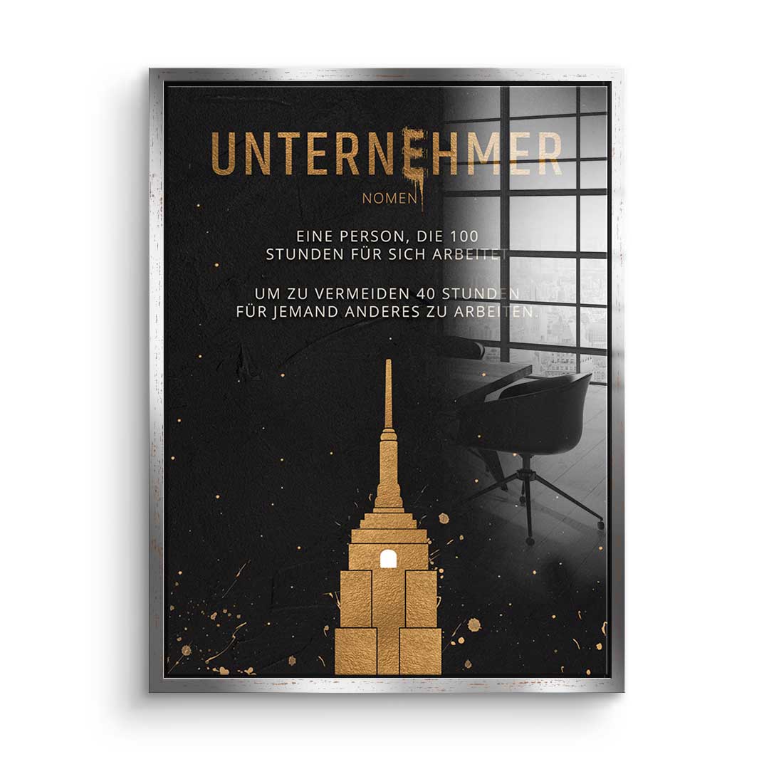 Der Unternehmer - Acrylglas