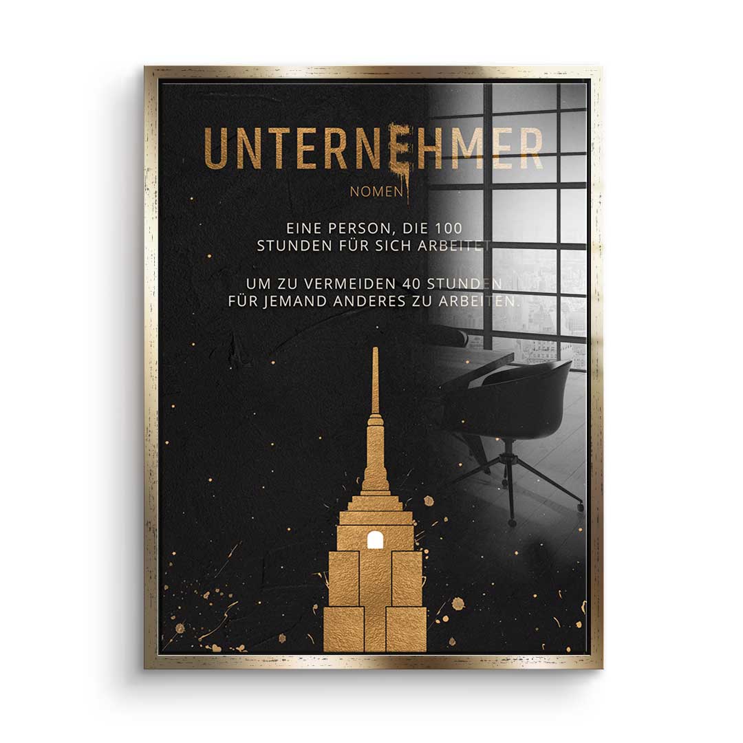 Der Unternehmer - Acrylglas