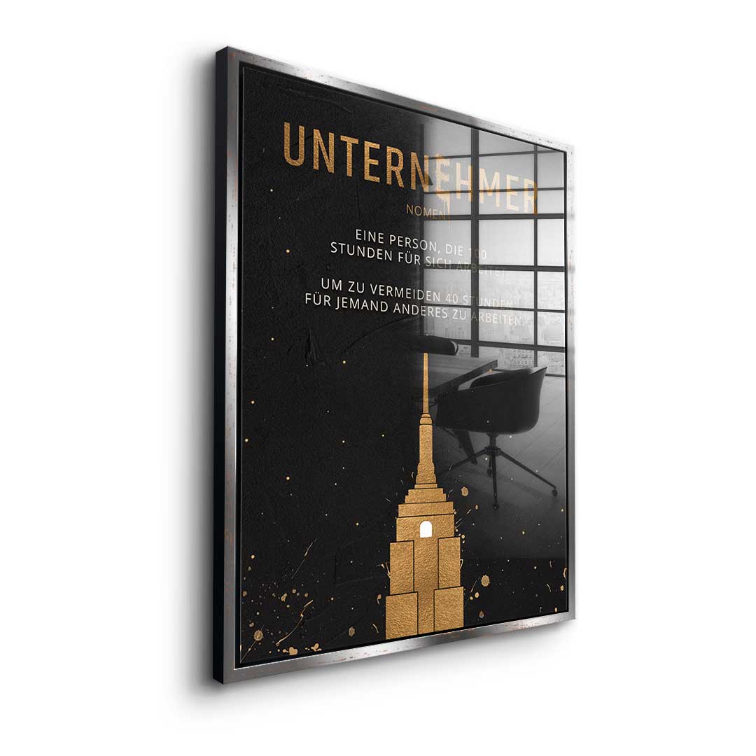 Der Unternehmer - Acrylglas