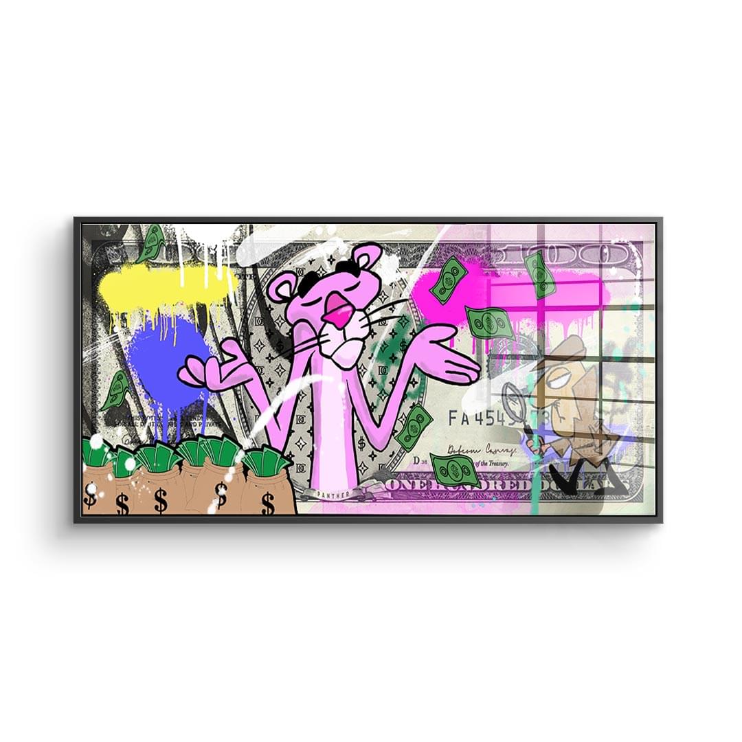 100 Dollar Panther - acrylic glass