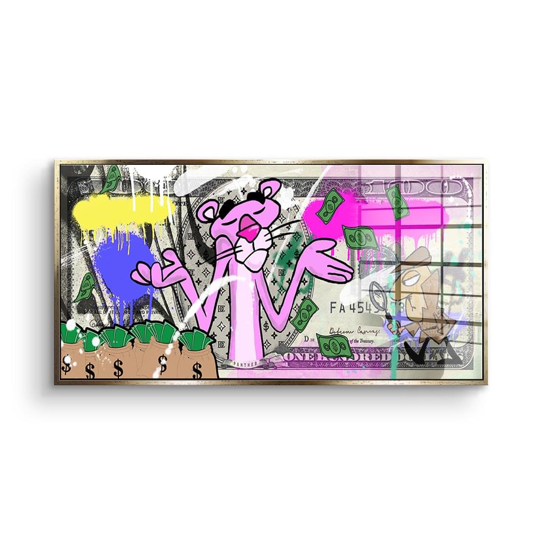 100 Dollar Panther - Acrylglas