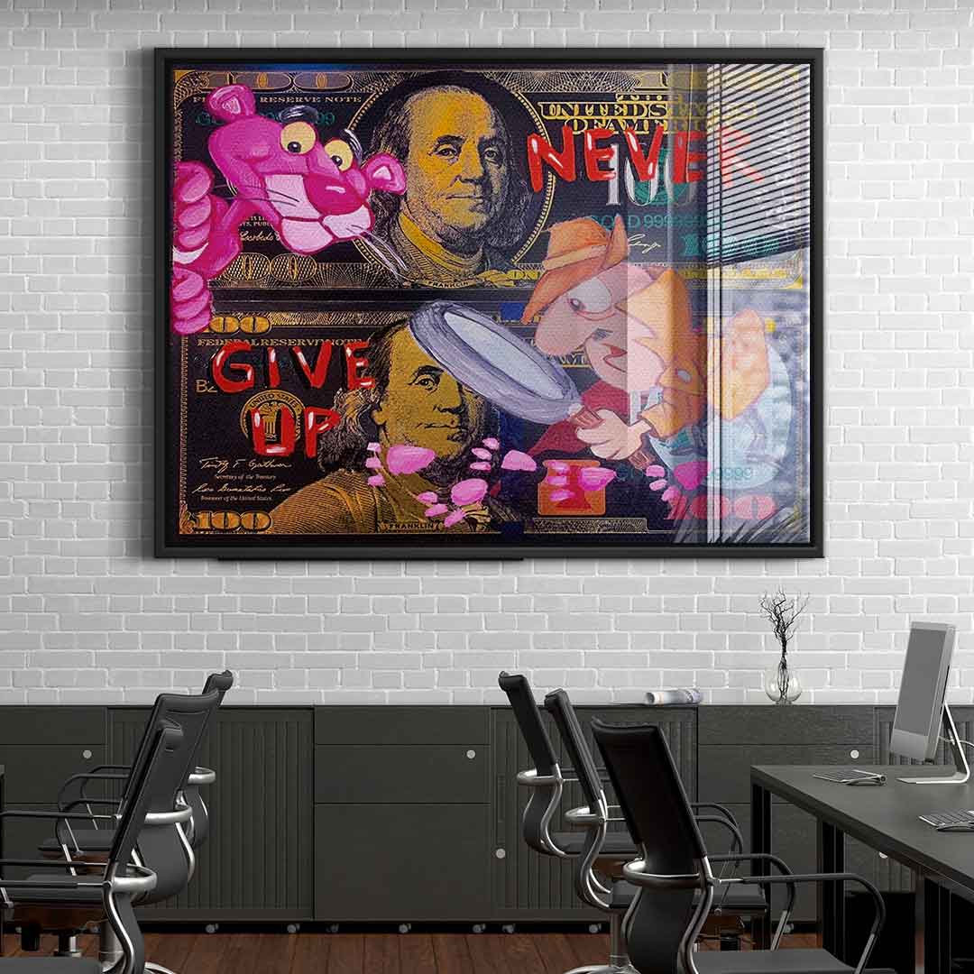 Never give up - Acrylglas