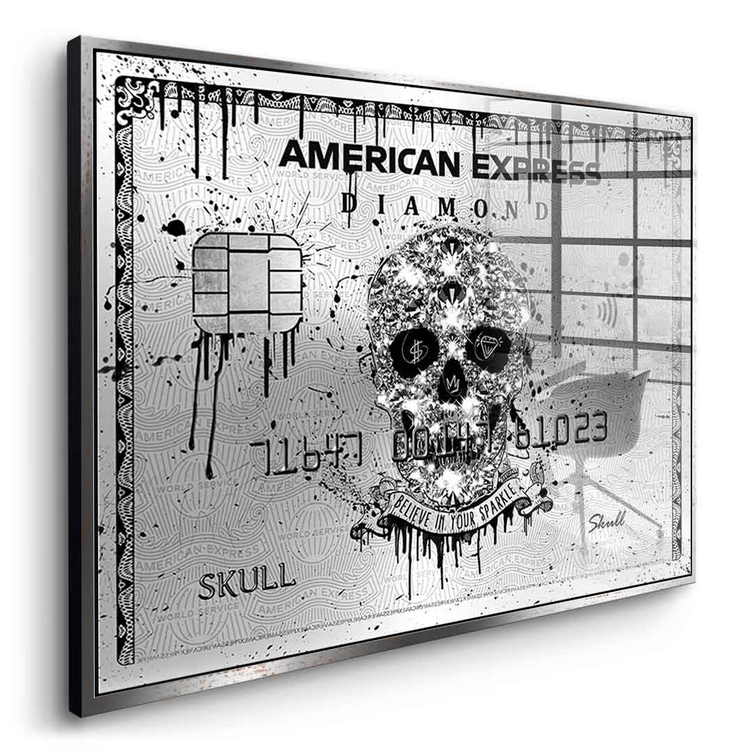 Royal American Express - Diamond Skull - Acrylglas