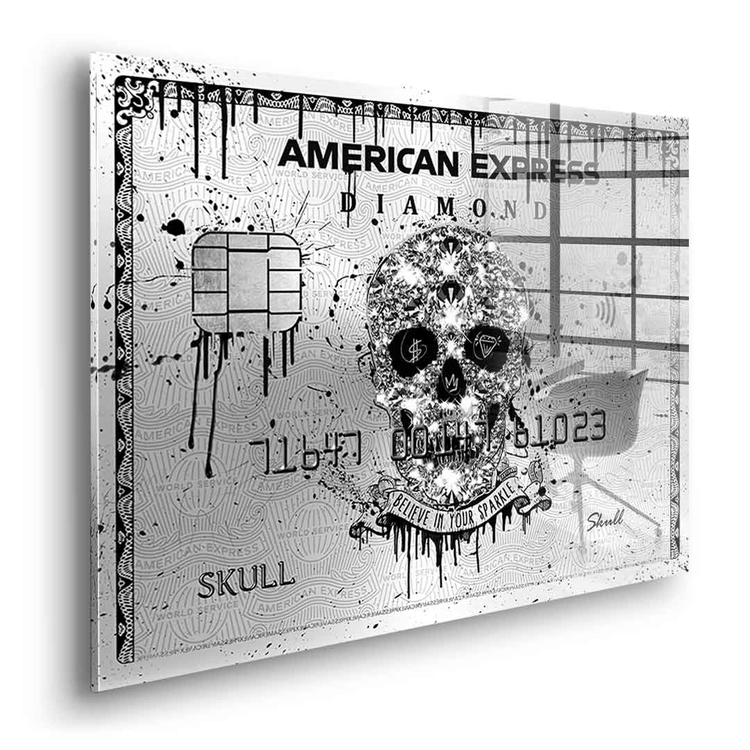 Royal American Express - Diamond Skull - Acrylic glass