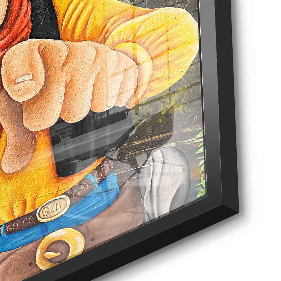 Daltons on the run - Acrylglas