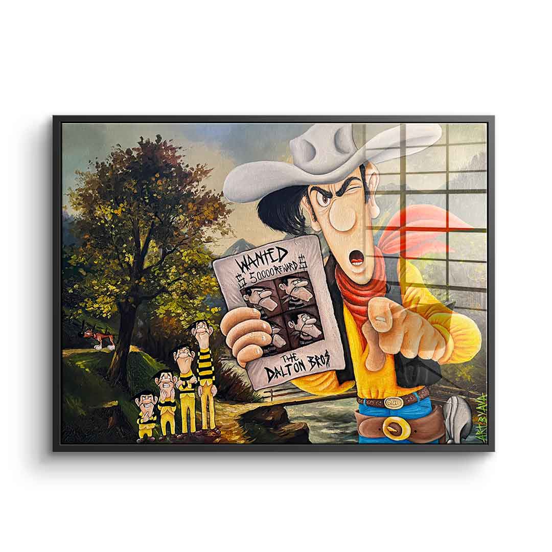 Daltons on the run - Acrylglas