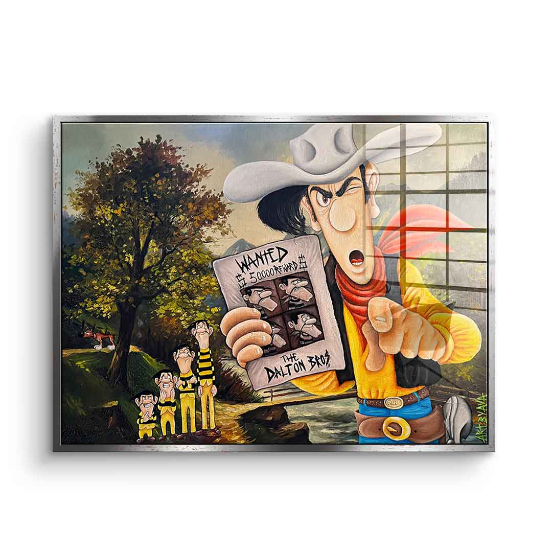 Daltons on the run - Acrylglas