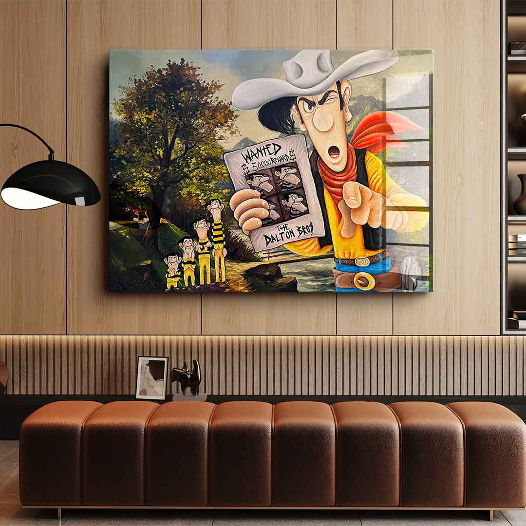 Daltons on the run - Acrylglas