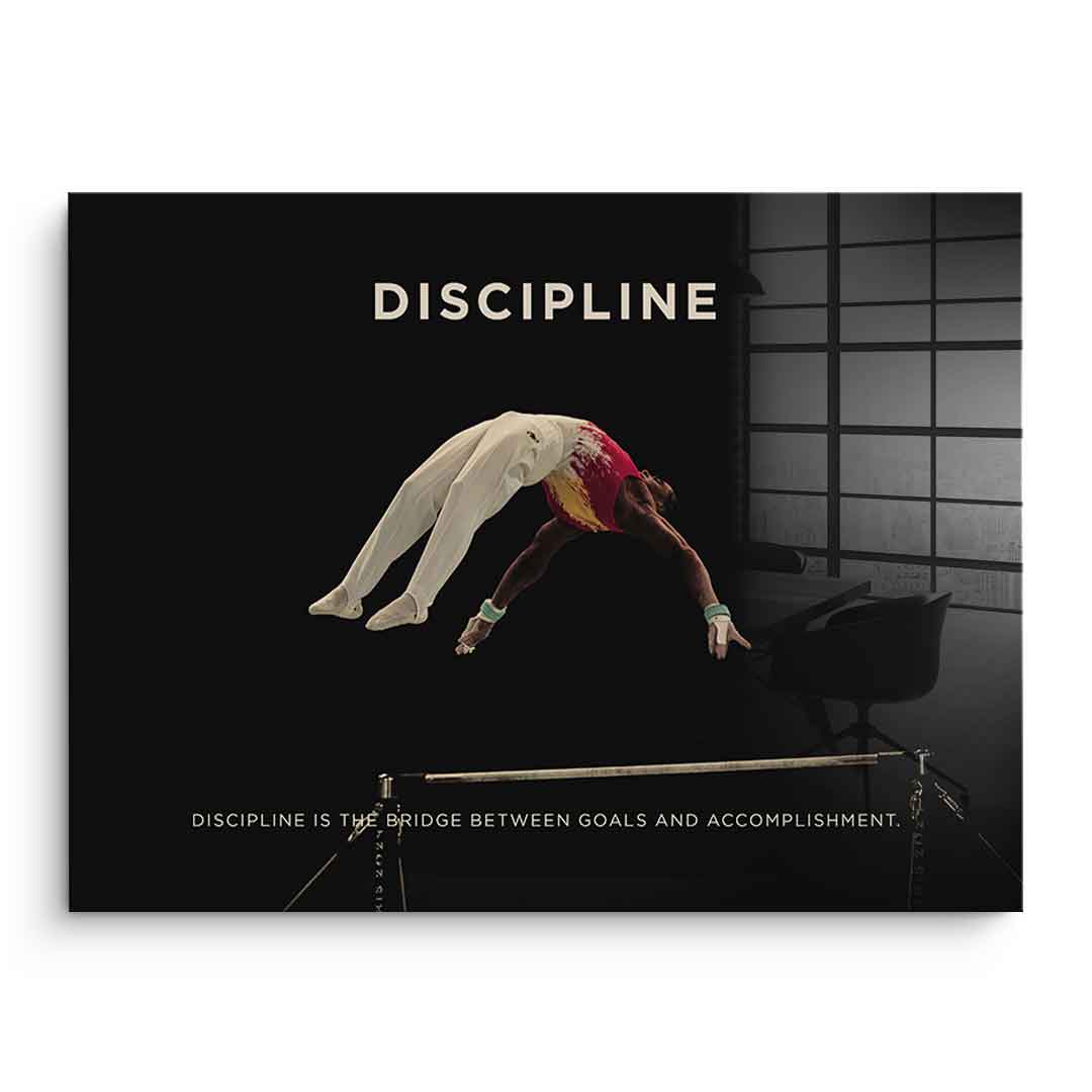 Discipline #turnen 2 - acrylic glass