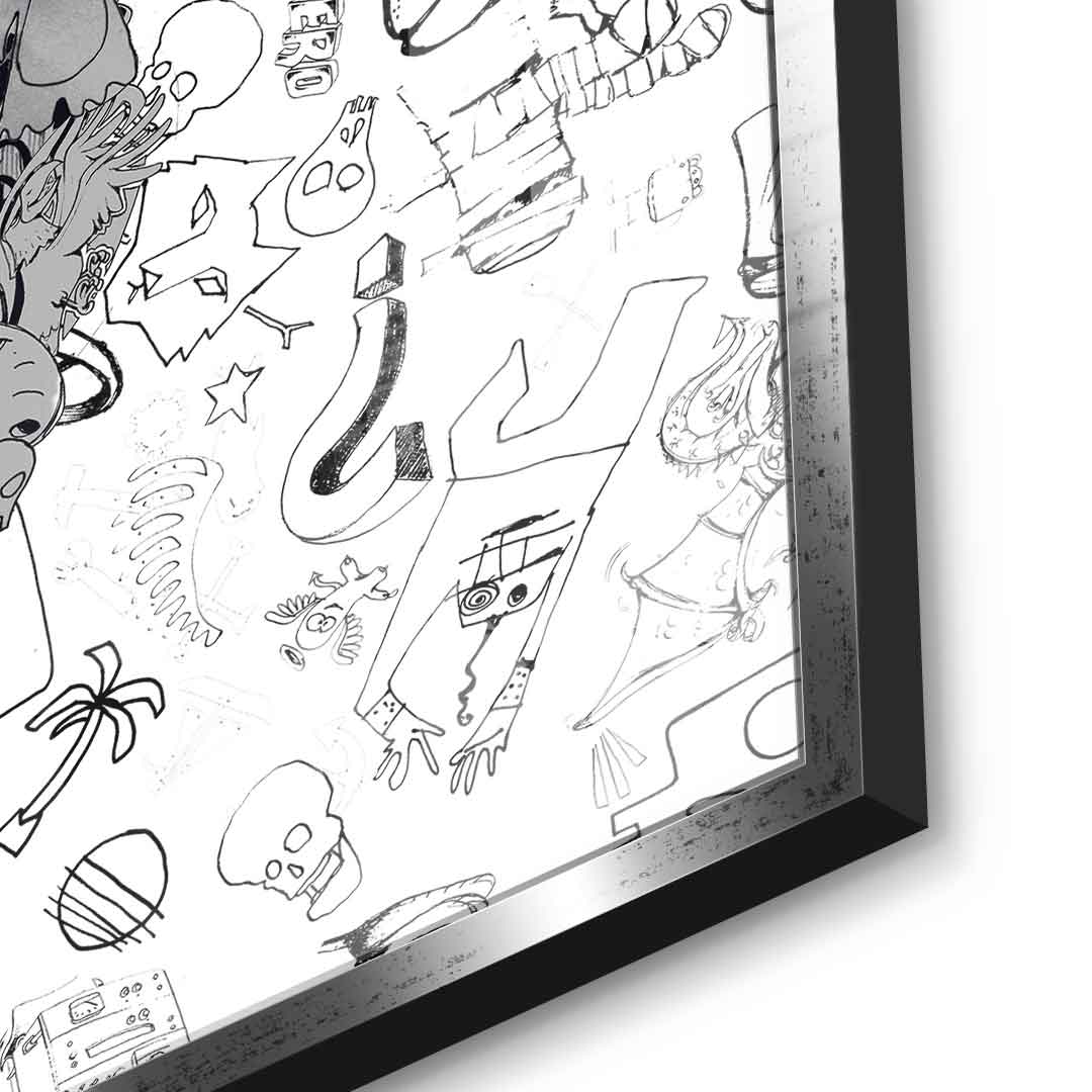 Doodle Puzzle - Acrylglas