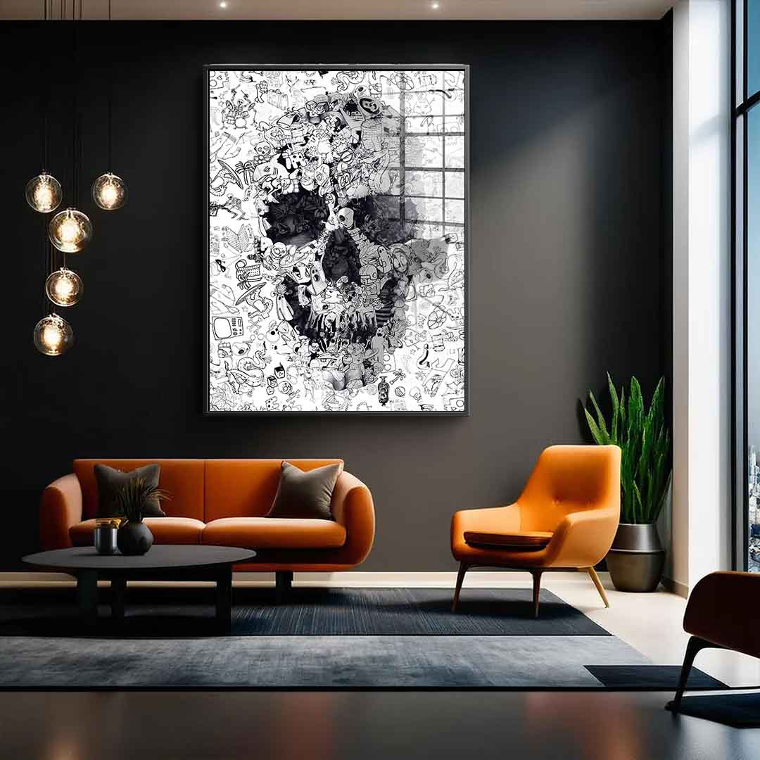 Doodle Puzzle - Acrylglas