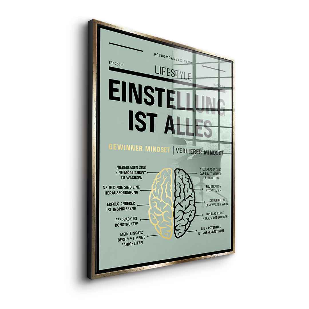 Growth mindset versus fixed mindset - Acrylglas