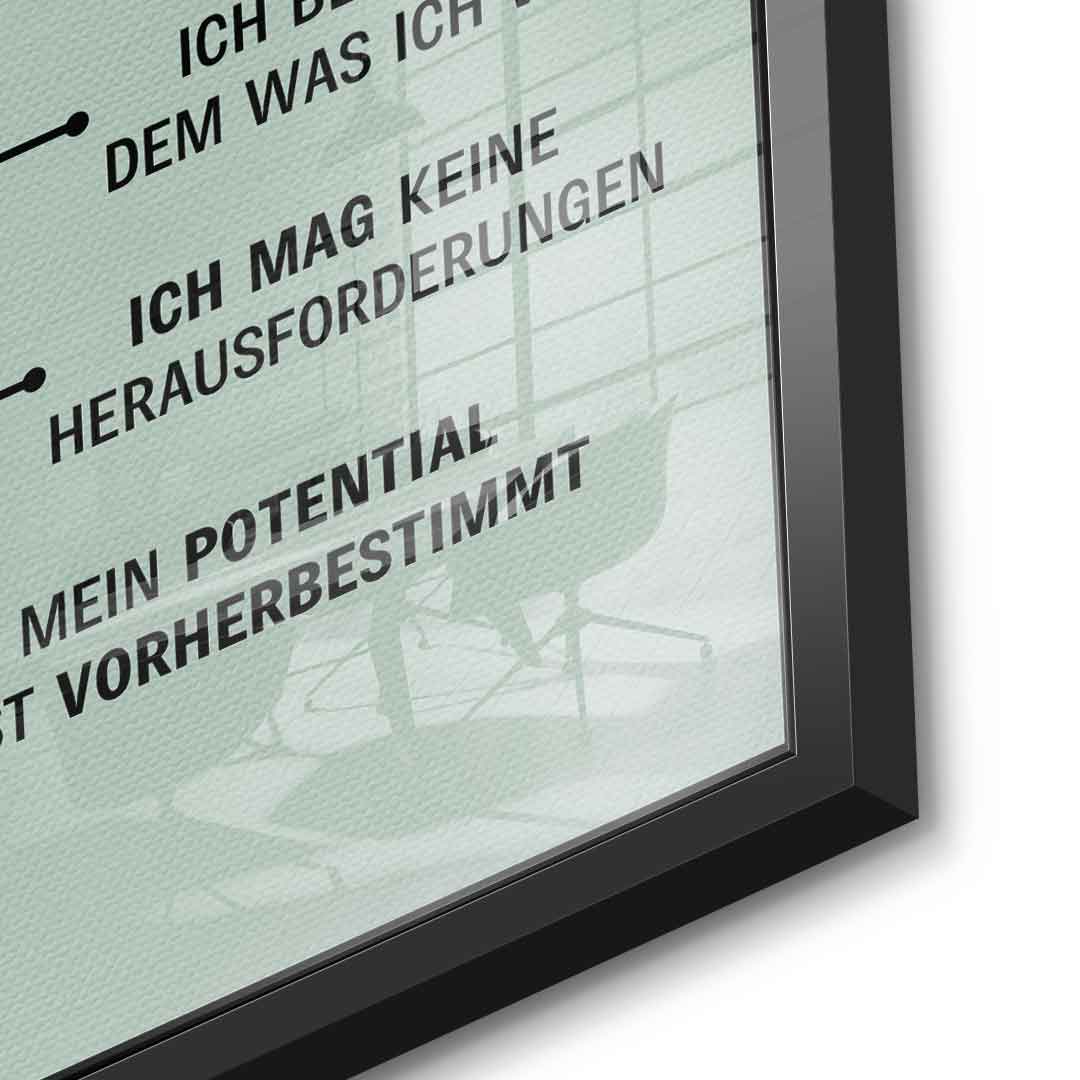 Growth mindset versus fixed mindset - Acrylglas