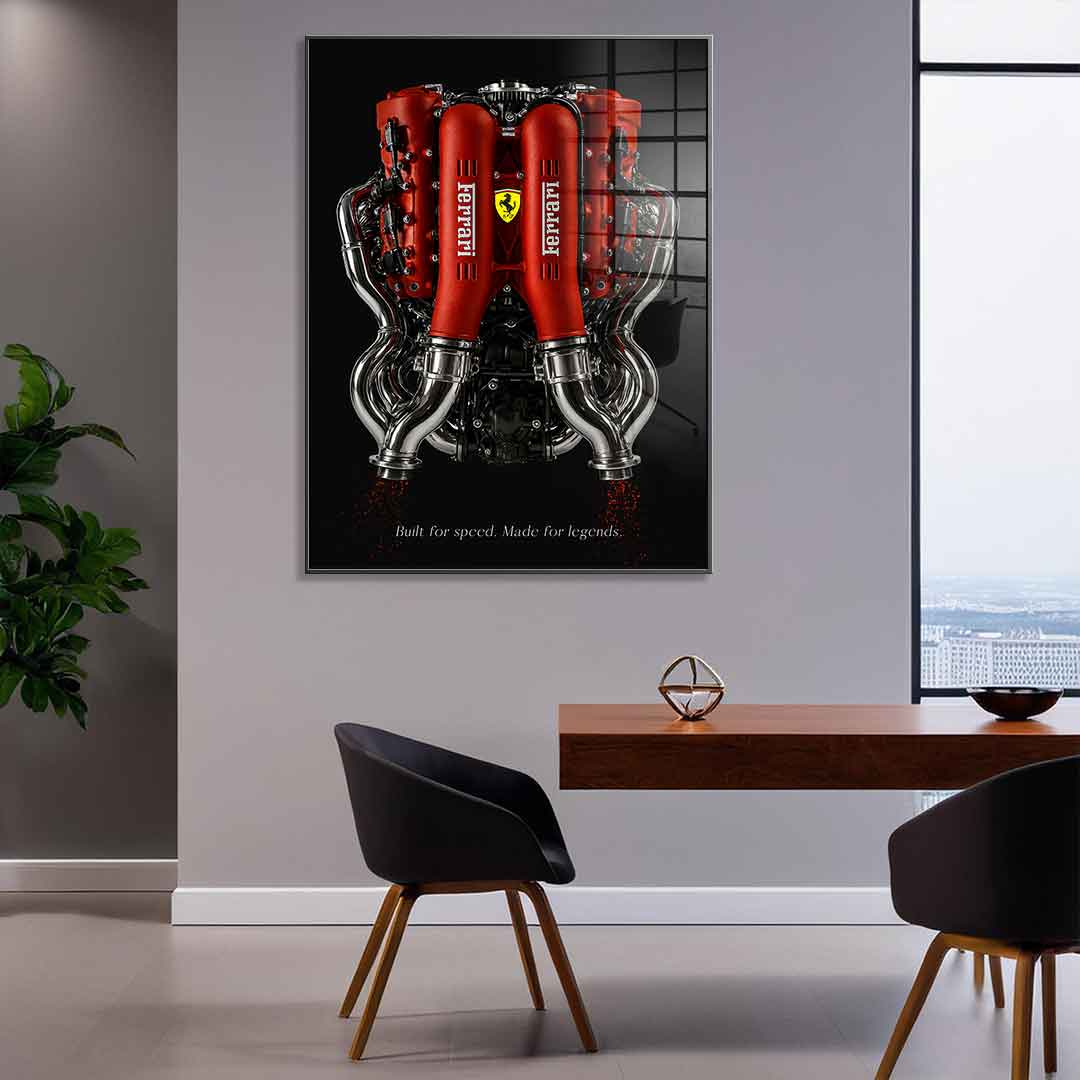 Ferrari Engine - Acrylglas