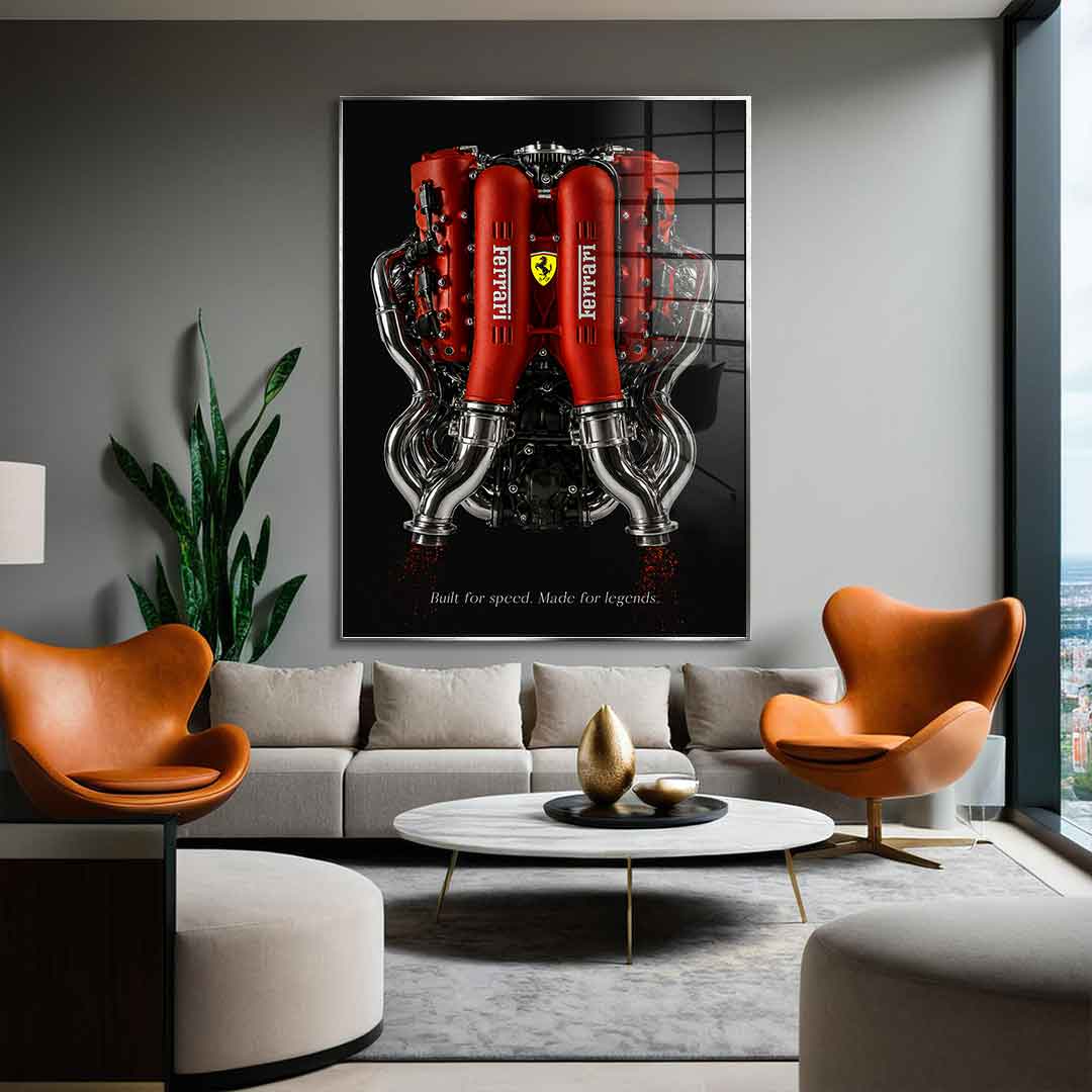 Ferrari Engine - Acrylglas