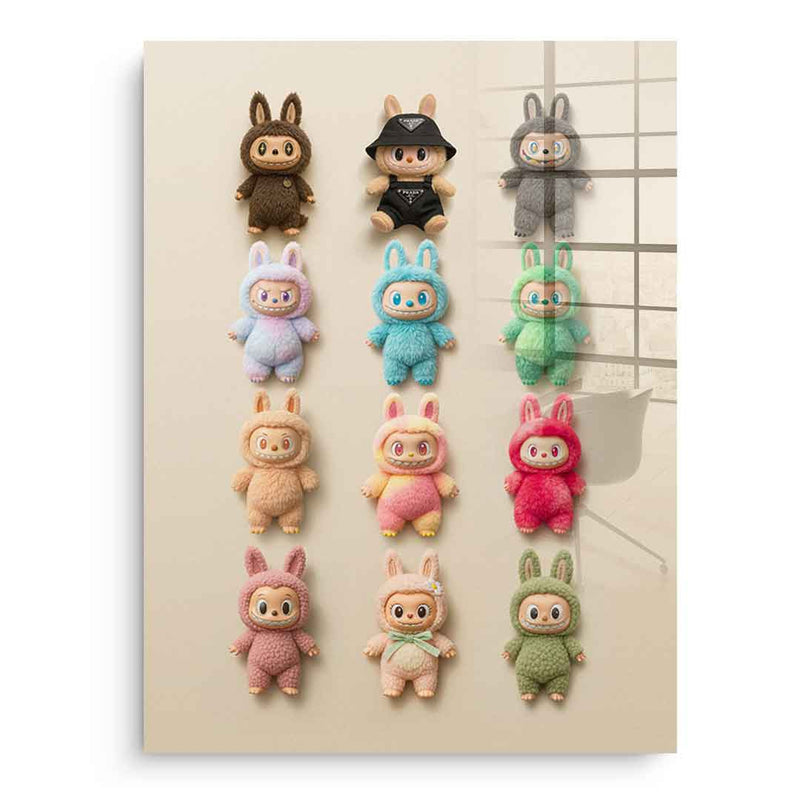 Flat Labubu Collection - Acrylglas