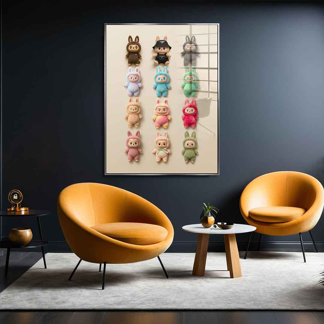 Flat Labubu Collection - Acrylglas