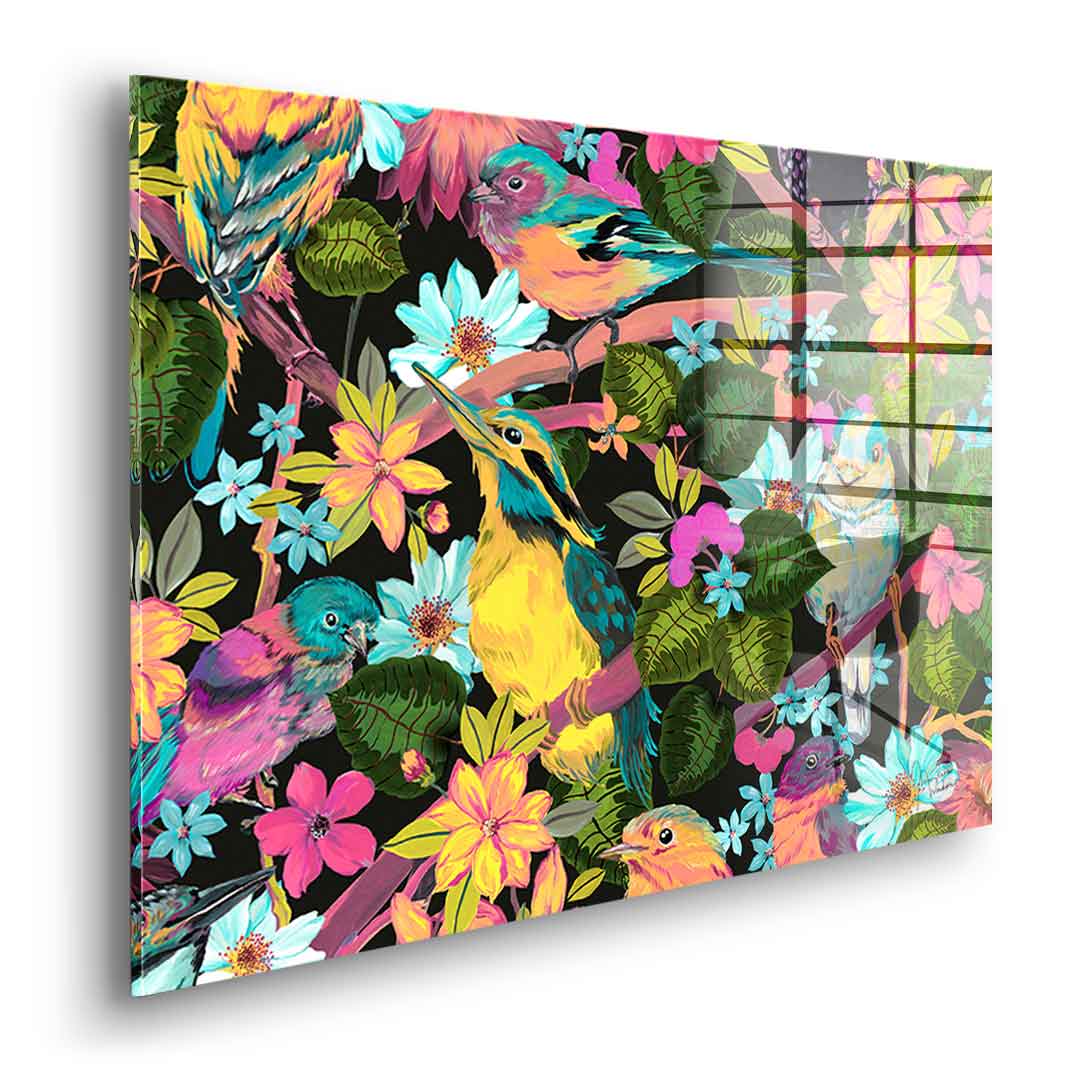 Flowers and Birds - Acrylglas