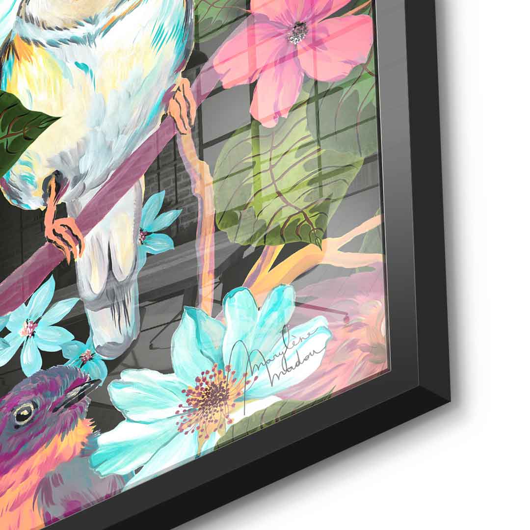 Flowers and Birds - Acrylic glass