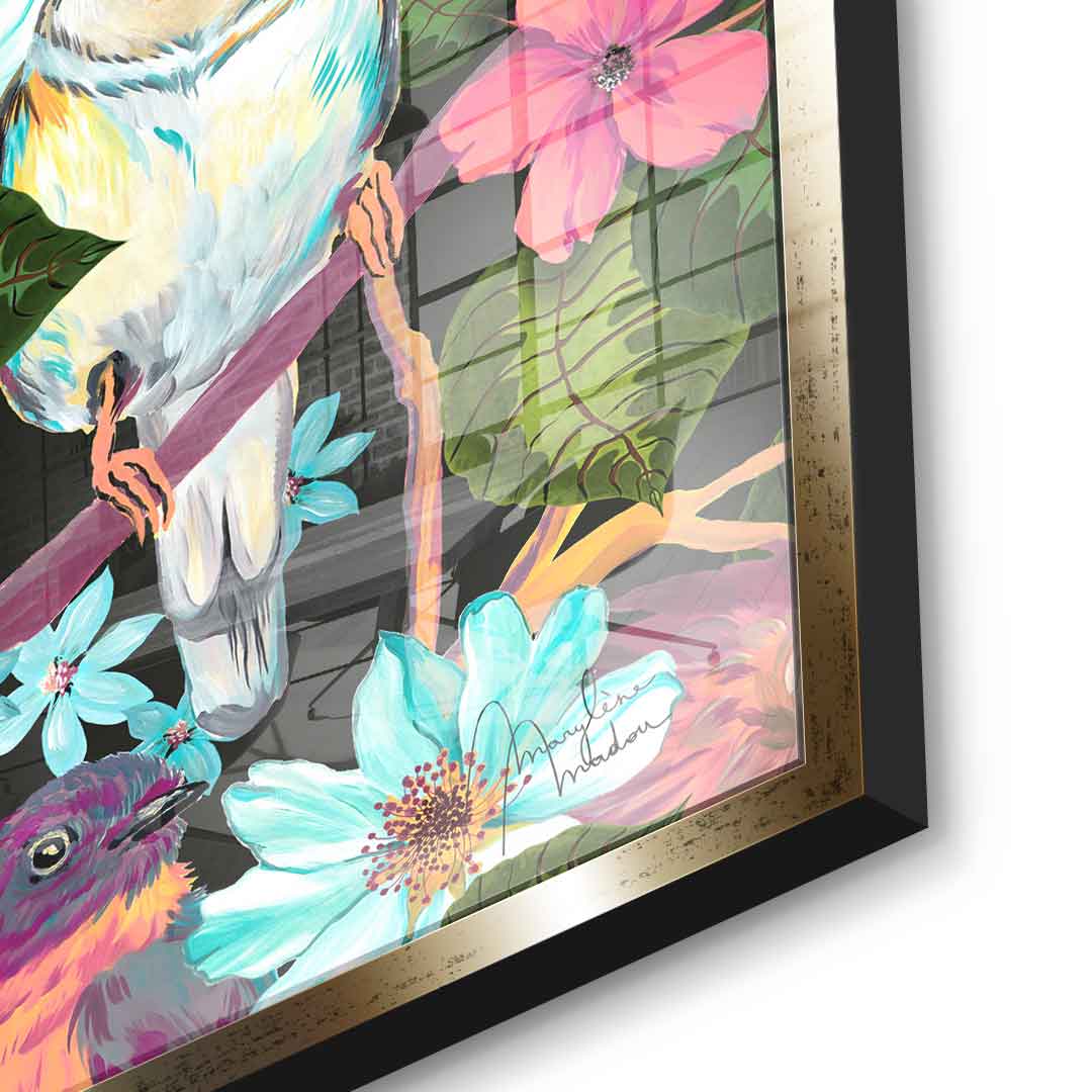 Flowers and Birds - Acrylglas