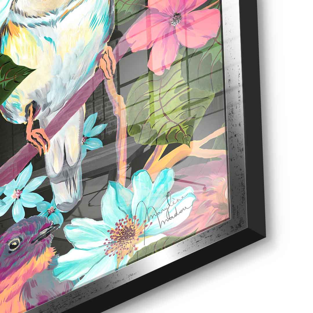 Flowers and Birds - Acrylglas