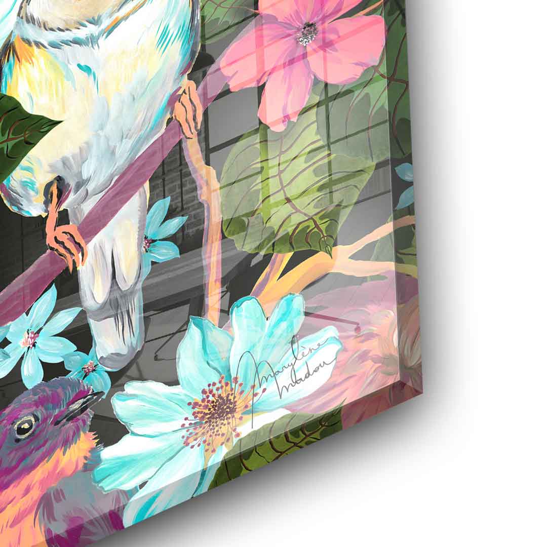 Flowers and Birds - Acrylglas