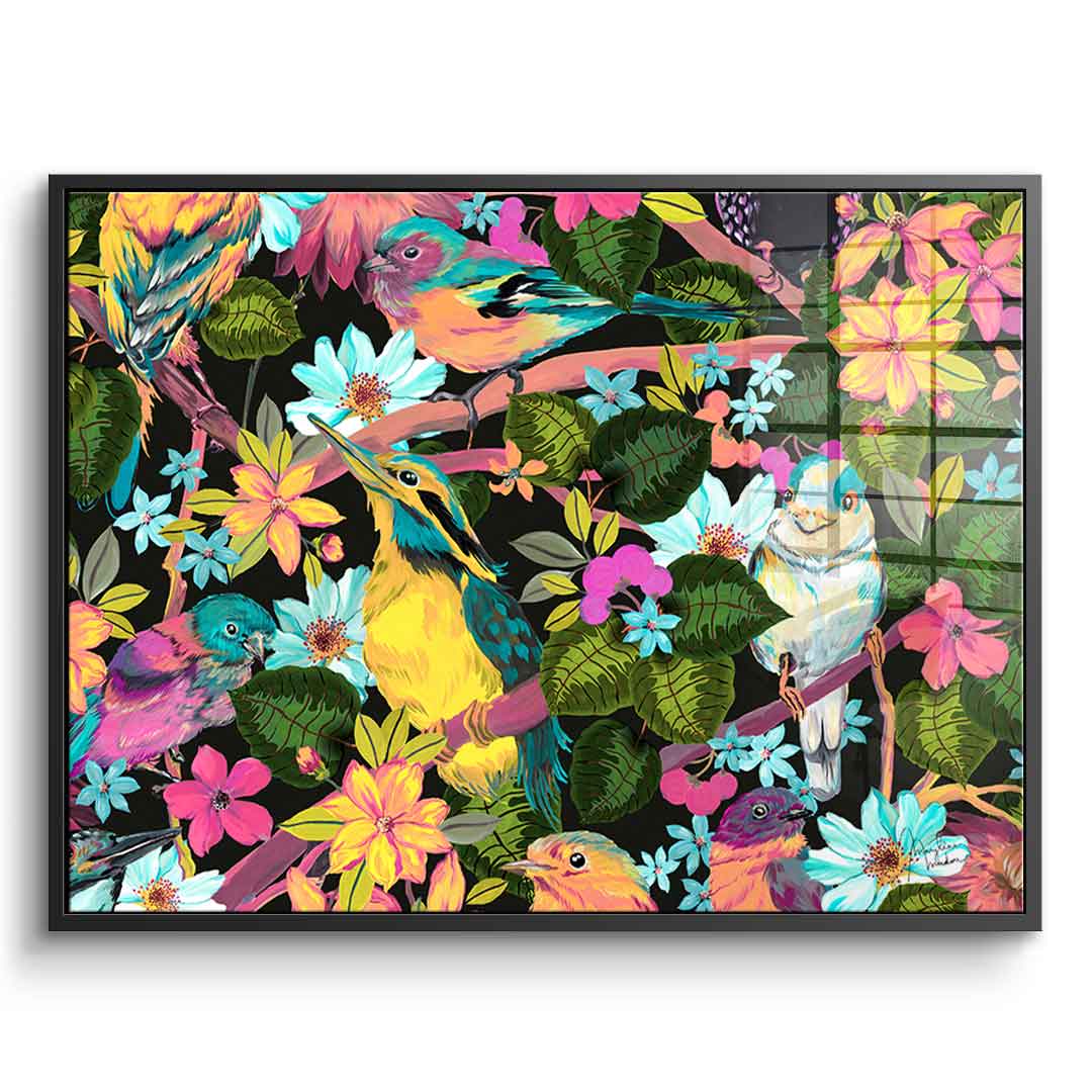 Flowers and Birds - Acrylglas