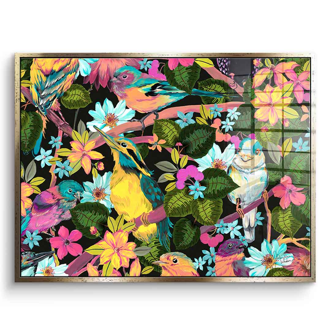 Flowers and Birds - Acrylglas