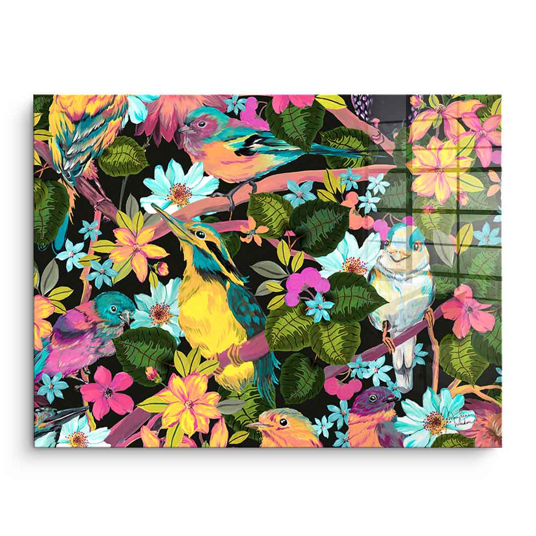 Flowers and Birds - Acrylglas