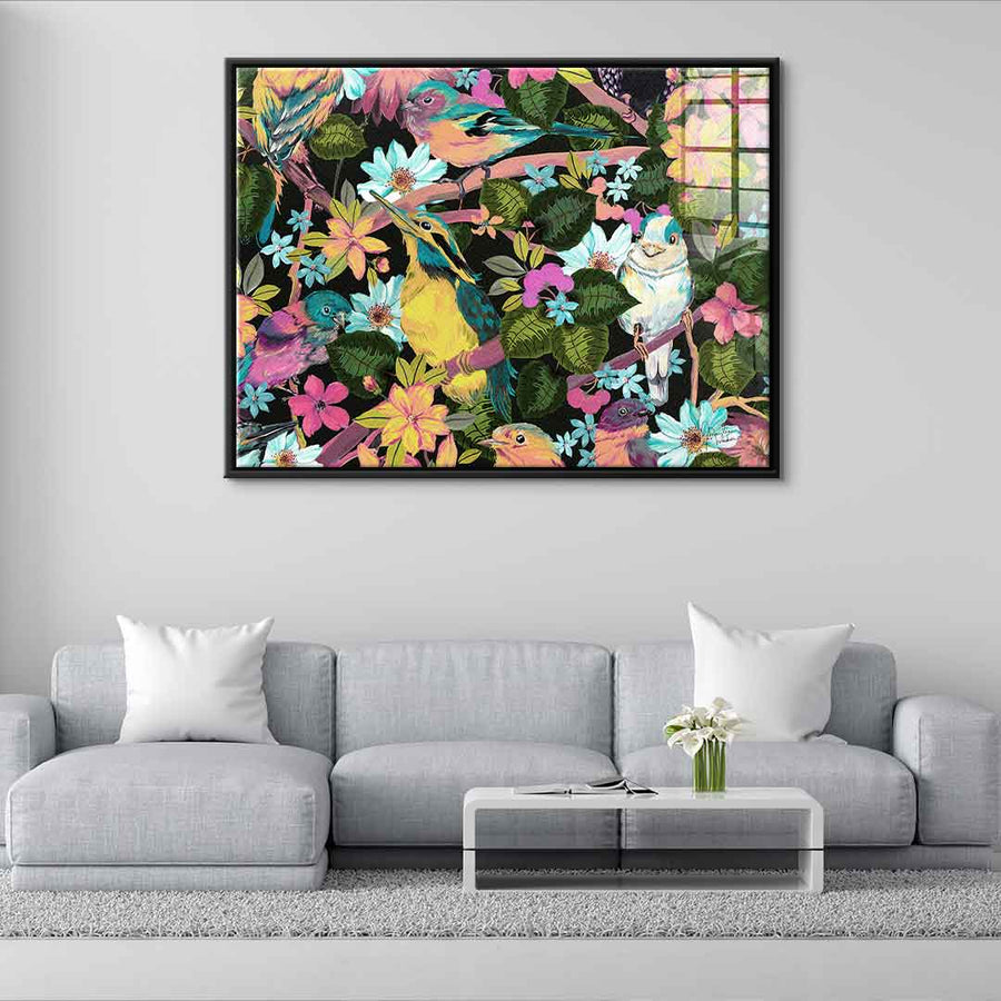 Flowers and Birds - Acrylglas