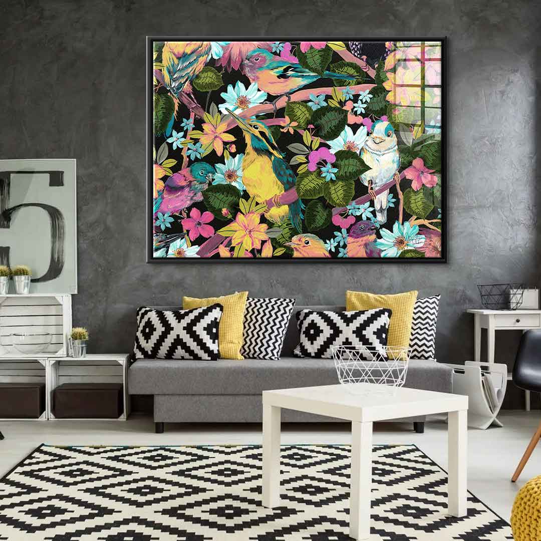 Flowers and Birds - Acrylic glass