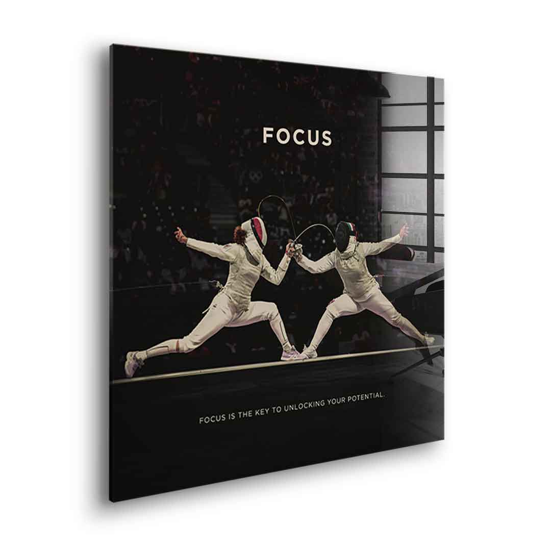 Focus #Fencing - Square Edition - Acrylic Glass