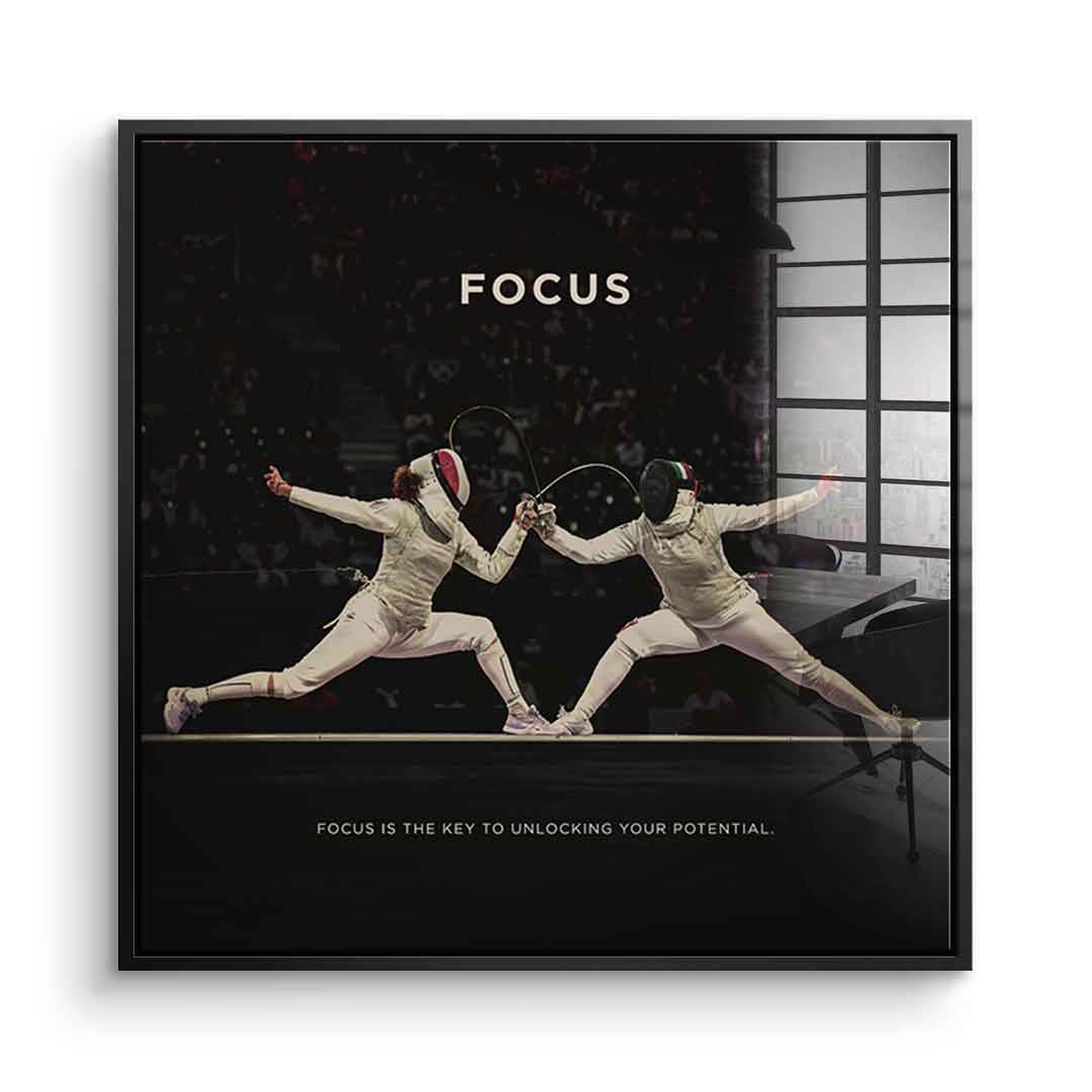 Focus #Fencing - Square Edition - Acrylic Glass