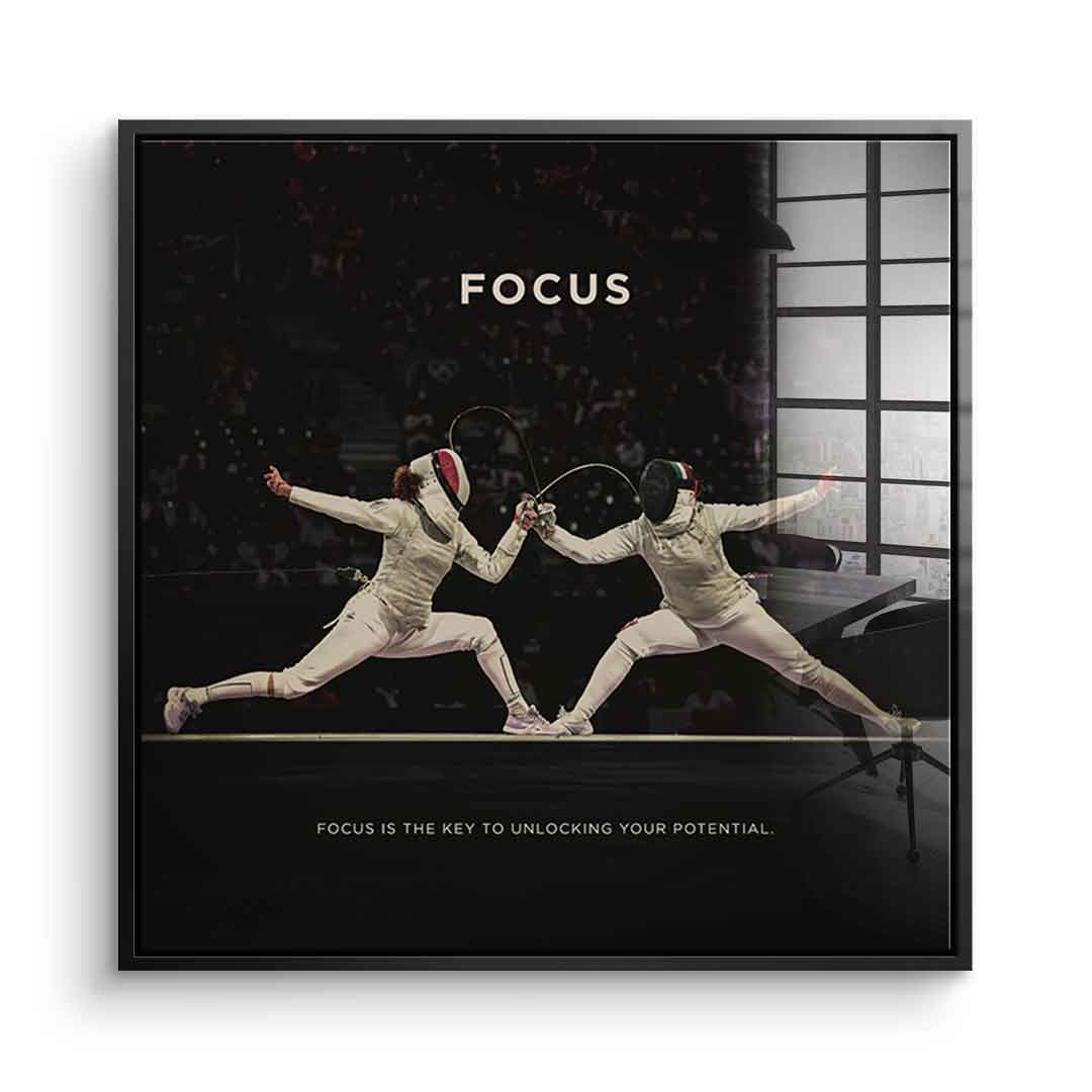 FOCUS #fechten - square edition - acrylic glass