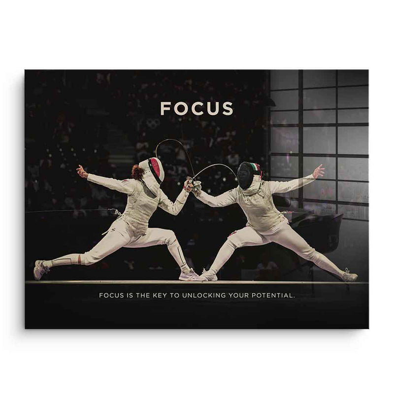 Focus #Fencing - acrylic glass