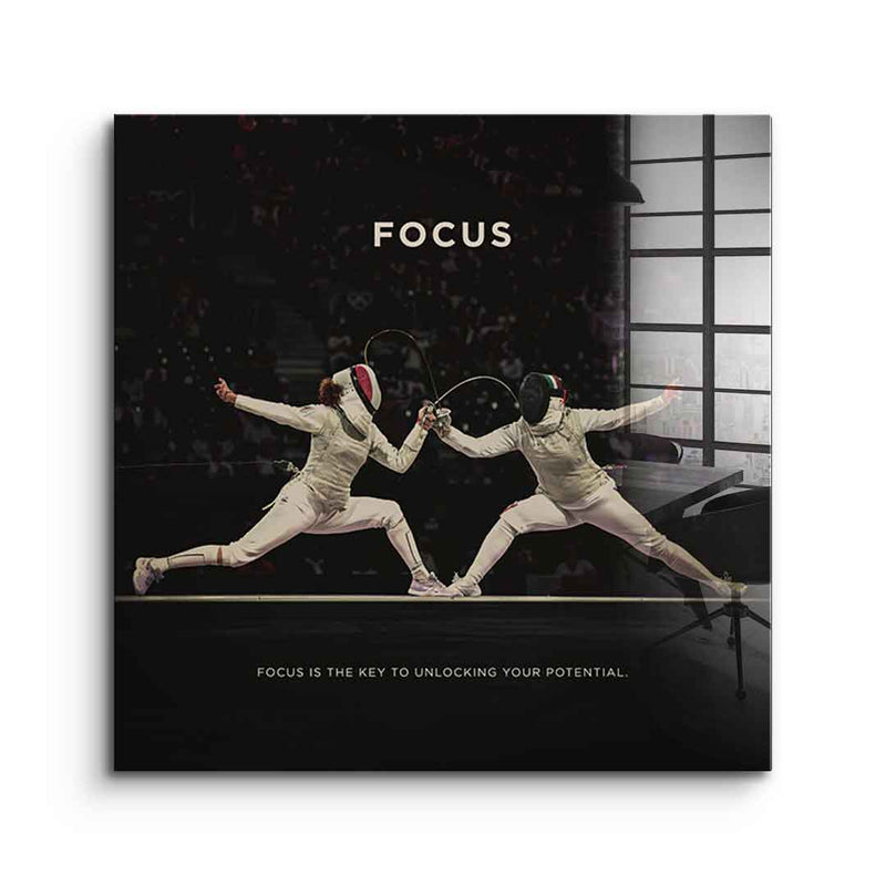 Focus #Fencing - Square Edition - acrylic glass