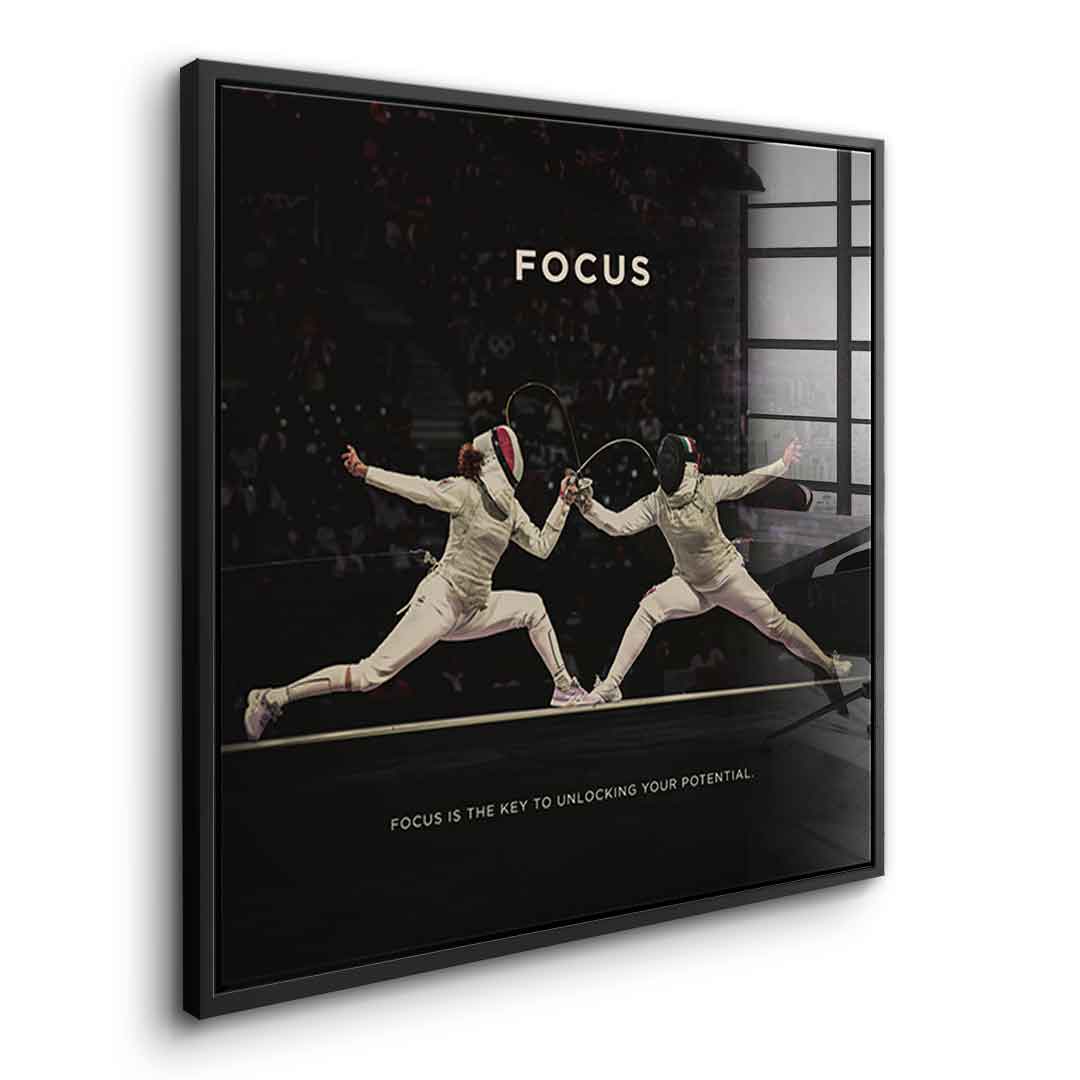 Focus #Fencing - Square Edition - Acrylic Glass