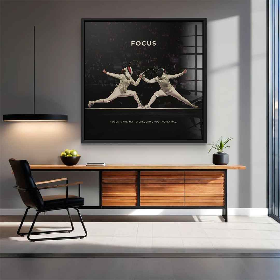 Focus #Fencing - Square Edition - Acrylic Glass