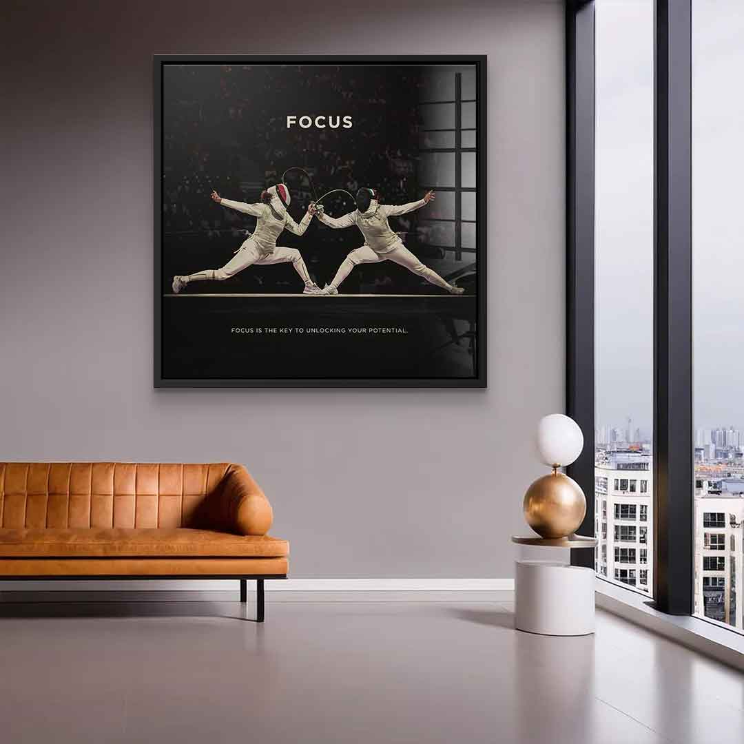 Focus #Fencing - Square Edition - Acrylic Glass